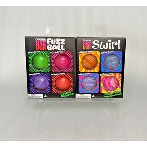 🔥Nee Doh Needoh Bundle Teenie Fuzz Ball & Swirl Sensory Squishy‎ Toys 8 Pack🔥